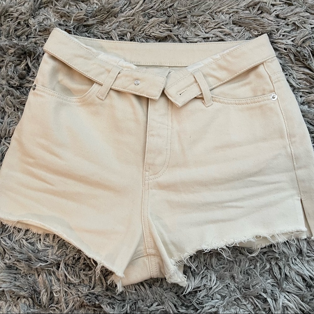 Alexander Wang off white shorts size 27